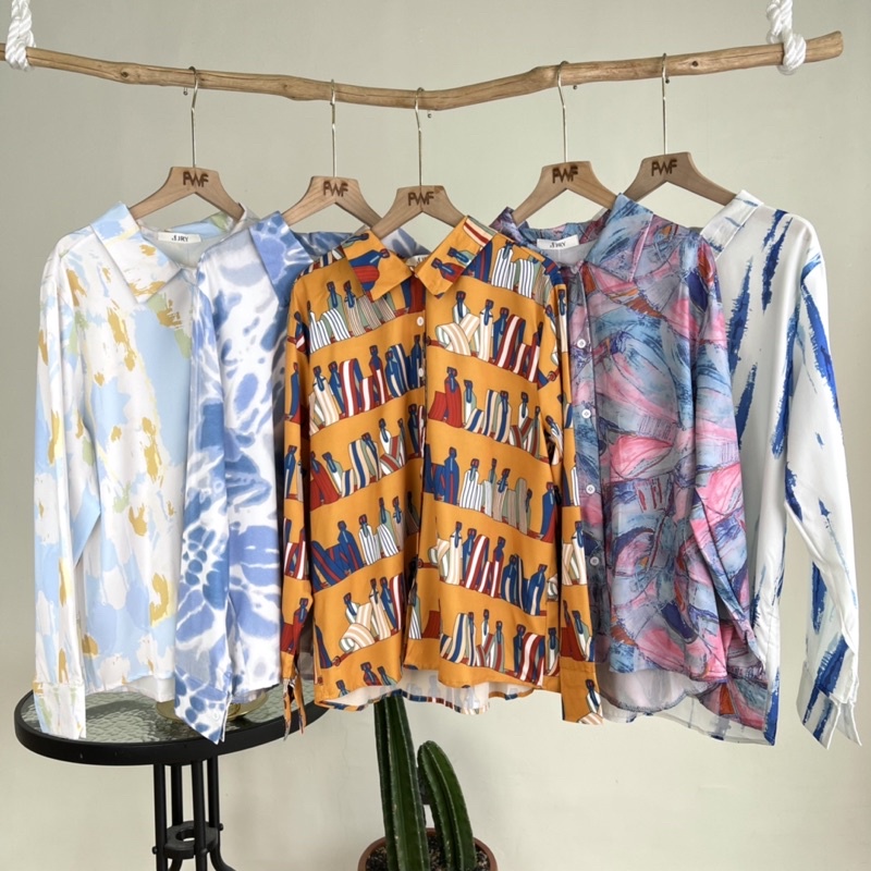 Print Shirt Collection BKK / Atasan Kemeja Wanita Import BKK