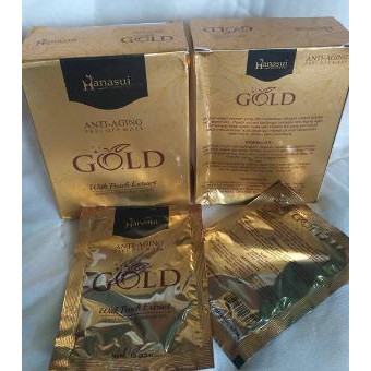 masker naturgo gold anti aging mask hanasui original bpom ori