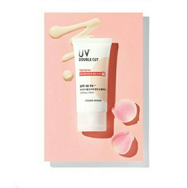 Etude house uv double cut moisture tone up sun fluid spf 48/PA+++ 50ml