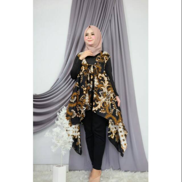Outer Vest Sogan Rompi Panjang Aserehe Batik