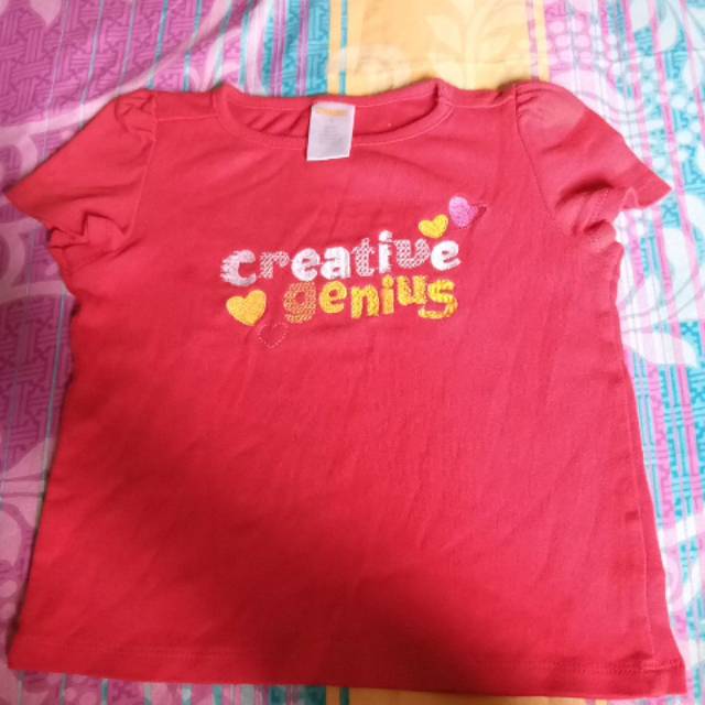 Kaos anak bayi branded gymboree 1 tahun merah