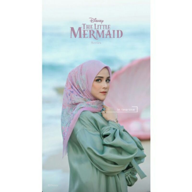 preloved The Little Mermaid disney ❤️ lengkap ✅ buttonscarves button scarves BS buttonscarve benang 