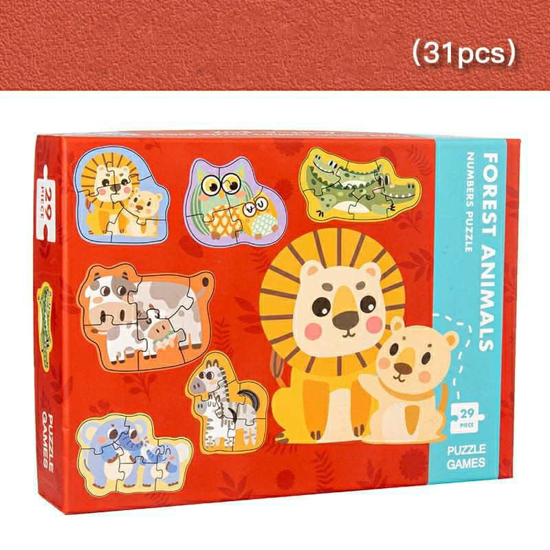 MAINAN EDUKASI PUZZLE 6 IN 1 /PUZZLE JIGSAW 6 IN 1