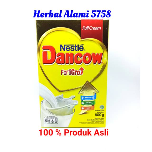 Dancow FortiGrow Full Cream 800gr - Susu Bubuk Dancow