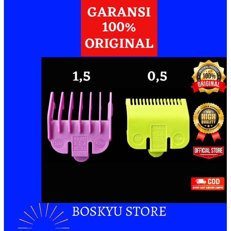 Sepatu mesin cukur WAHL ukuran 0,5&1,5 sepatu clipper comb wahl barbershop