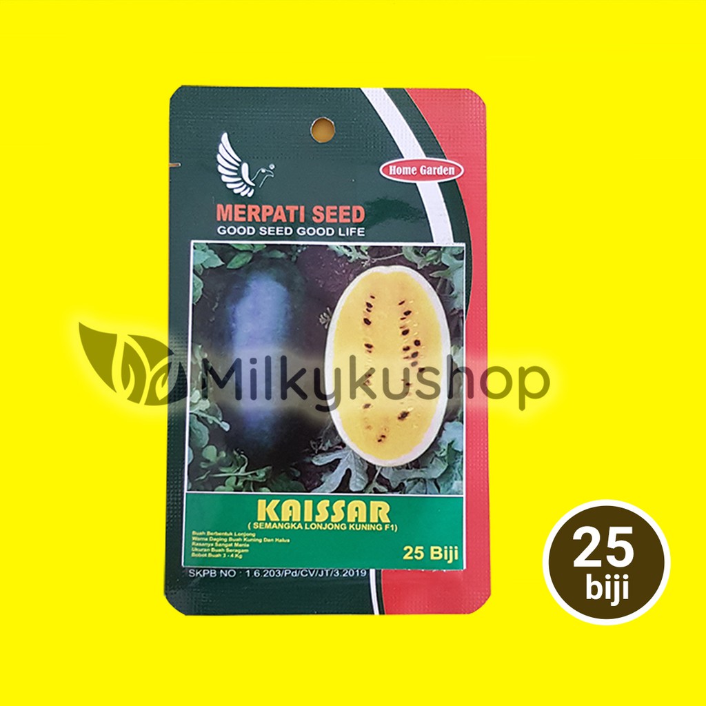 BENIH MERPATI SEED KAISAR F1 SEMANGKA 25 BIJI SACHET KEMASAN PABRIK