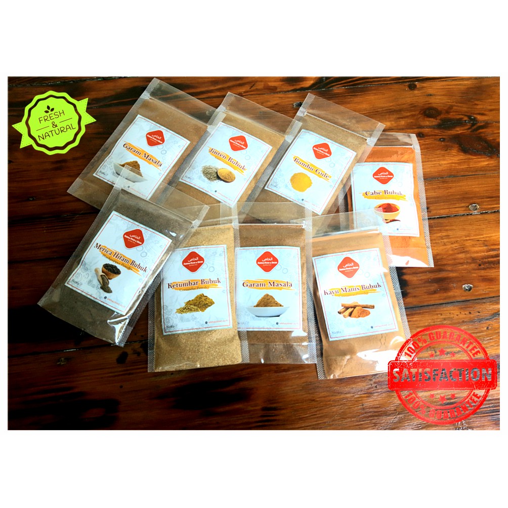 

Semua Bumbu Bubuk (50 Gram) All Spices Powder - Bumbu Spesial By Alkhas Food & Spices