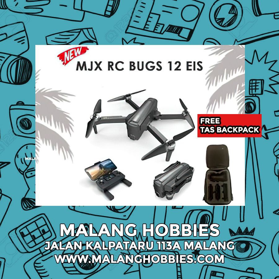 Drone MJX Bugs 12 EIS + Free Tas Backpack