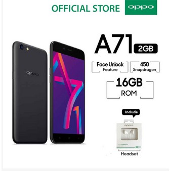 OPPO A71 Smartphone 20MP AI Beauty 2GB/16GB \u2013 (Cicil TANPA Kartu Kredit, Garansi Resmi OPPO 1 Tahun)