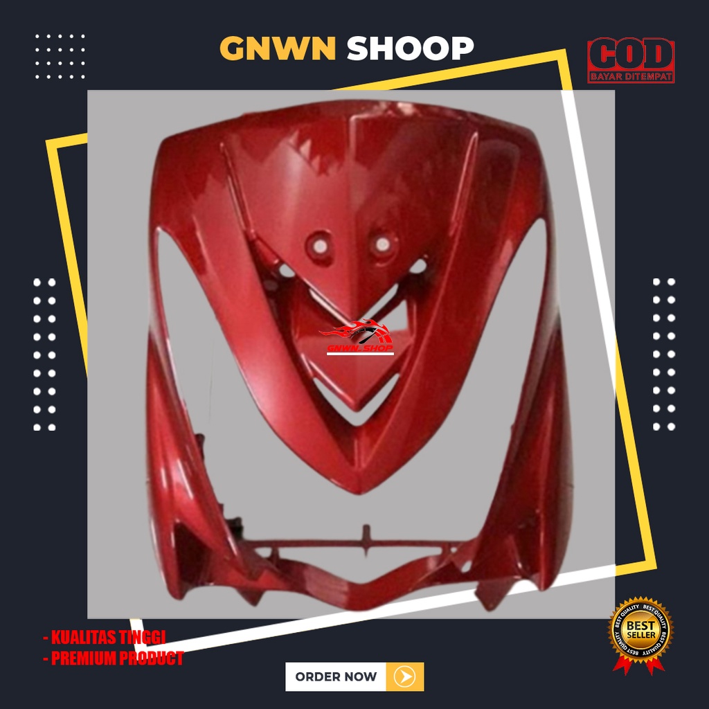 Cover Panel Tameng Dasi Depan Kap Yamaha Mio Soul lama Body Depan Mio Old Merah Maroon