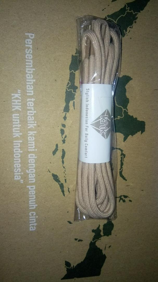 Khakikakiku Rounded Shoelaces Beige