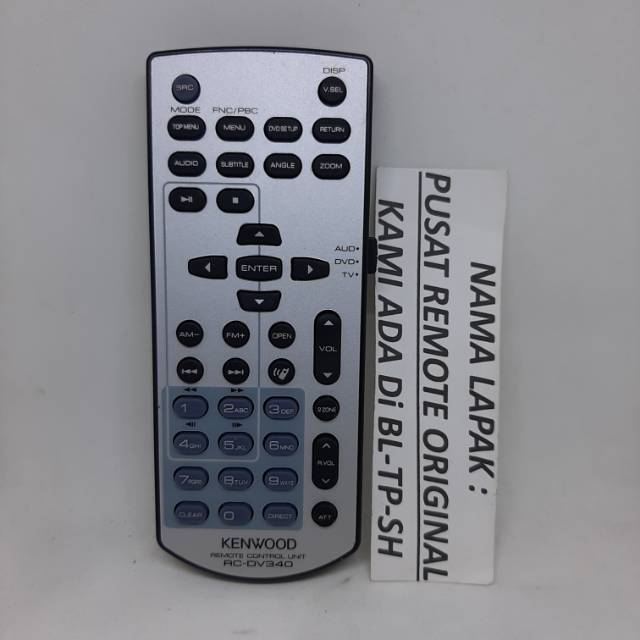 REMOTE REMOT DVD KENWOOD RC-DV340 ORIGINAL ASLI