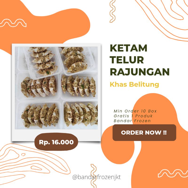 Ketam Telur Rajungan (Isi 6)