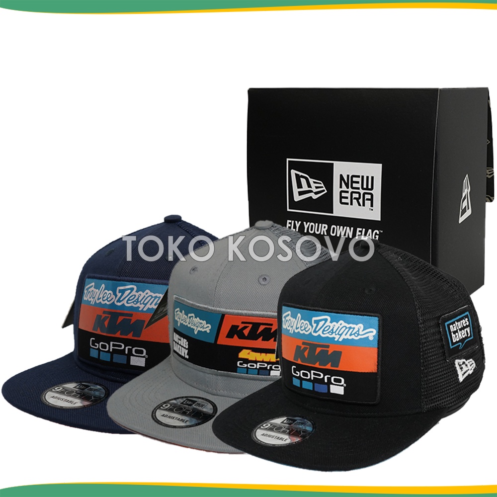 Topi Snapback Trucker KTM Motocross Grade ORIGINAL Hip Hop Rapper Podium Jaring Trail 9 Forty Racing Motor Cross Cap GoPro Troy Lee Designs Abu Hitam Pria Dewasa Ori Distro Murah Premium Import 100% Anak Laki Laki Wanita Unisex Bordir Polos Baseball NY YN