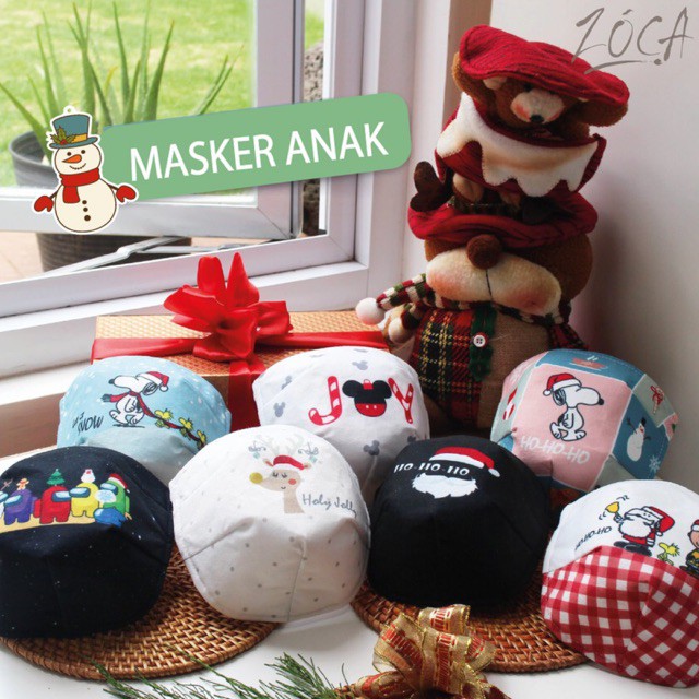 MASKER KAIN MOTIF 4PLY (KODE X) ANAK