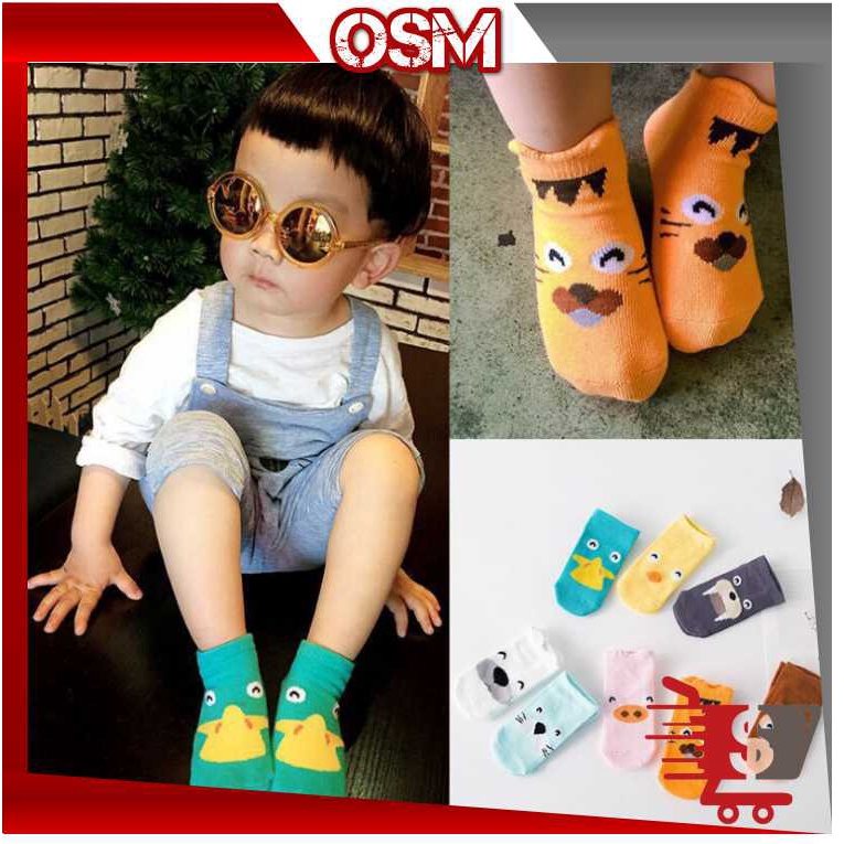 OSM K385 Kaos  Kaki  Anti Slip Animal Baby  Socks  Kaos  