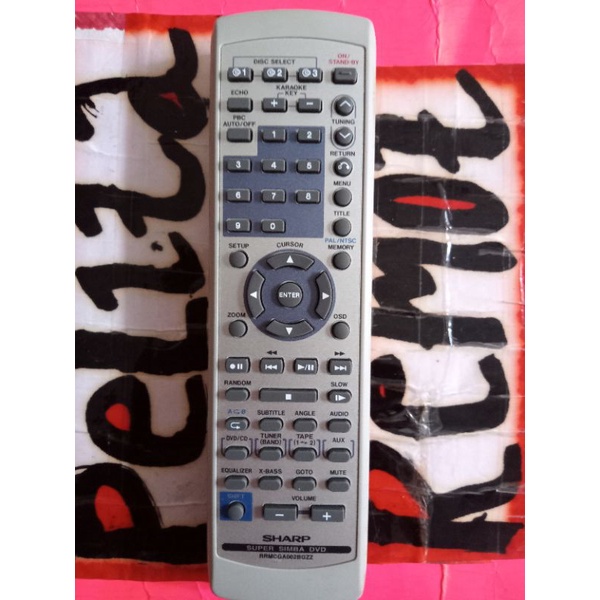 remot compo sharp simba I/II original terlengkap