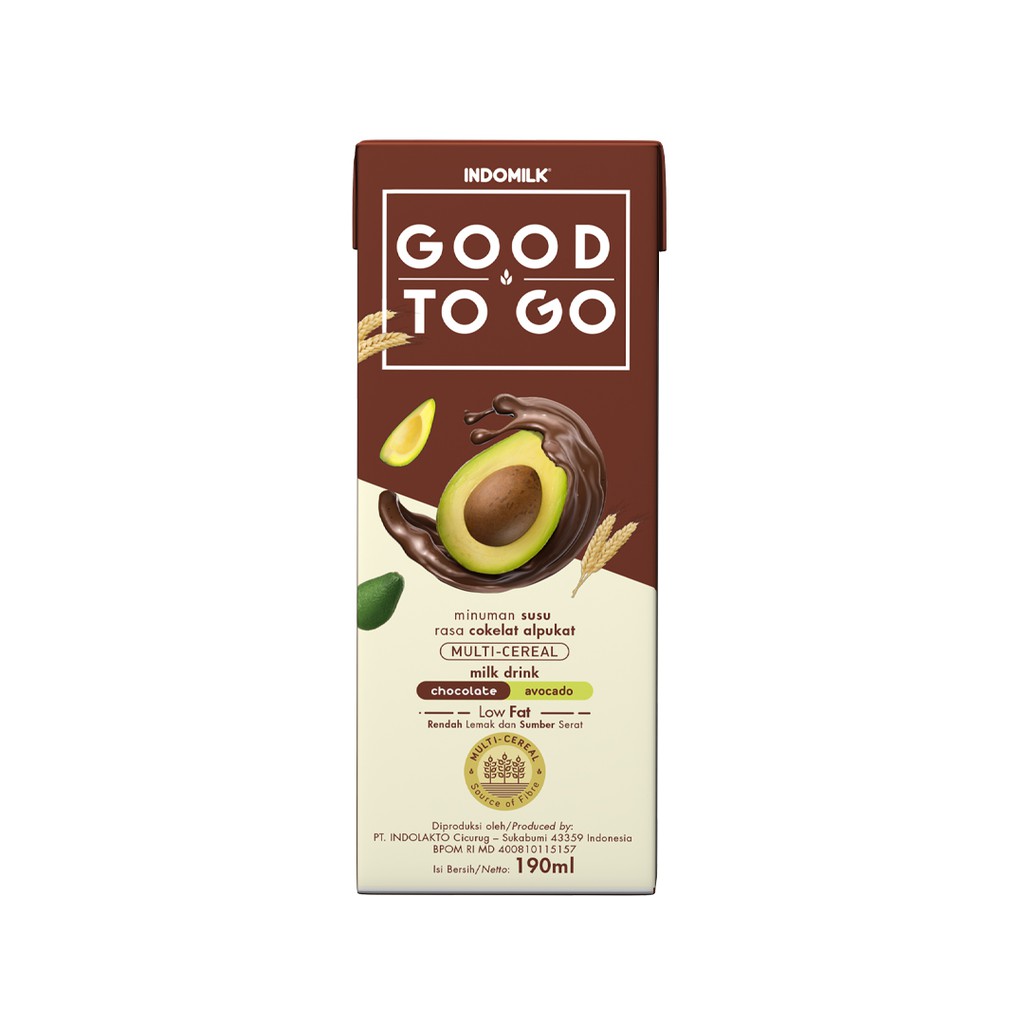 

Susu UHT Indomilk Good To Go Choco Avocado 250 ml X 2 Pcs