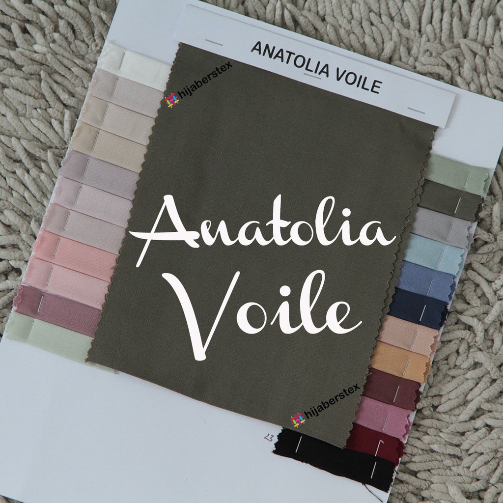 HijabersTex 1 Roll Kain VOAL ANATOLIA VOILE Shopee Indonesia