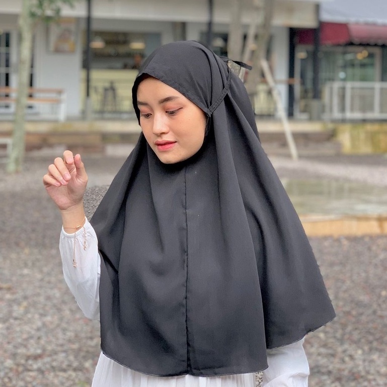 Bergo non Pet Wolfis Hijab Maryam Premium / Bergo Tali wolfis