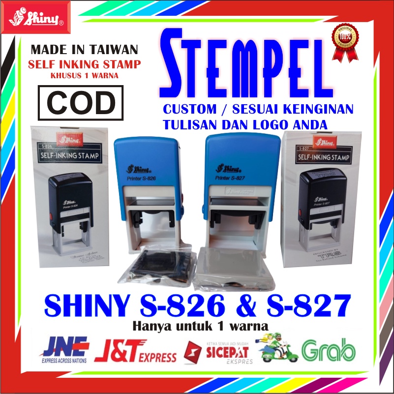

STEMPEL CAP SHINY PRINTR S826 S827 1WARNA OTOMATIS DOKTER PERAWAT LUNAS KANTOR TOKO PERUSAHAAN MEMO NOTA FAKTUR KWITANSI SERBAGUNA