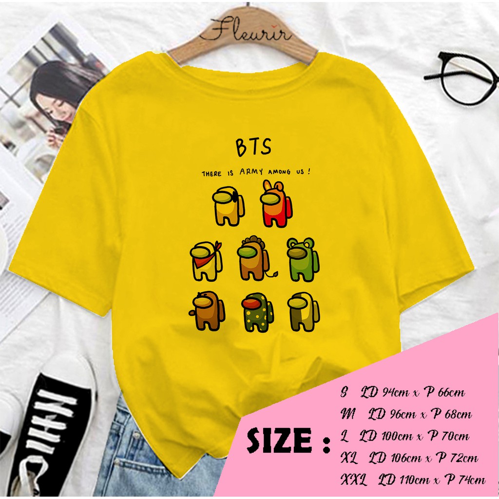 FLEURIR - KAOS KARTUN WANITA DEWASA LENGAN PENDEK TEE UNISEX