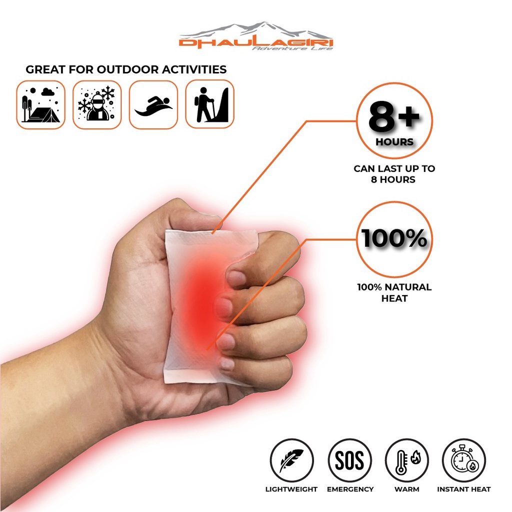 HAND WARMER DHAULAGIRI PENGHANGAT TANGAN SUHU TUBUH HEATPACK SURVIVALKIT