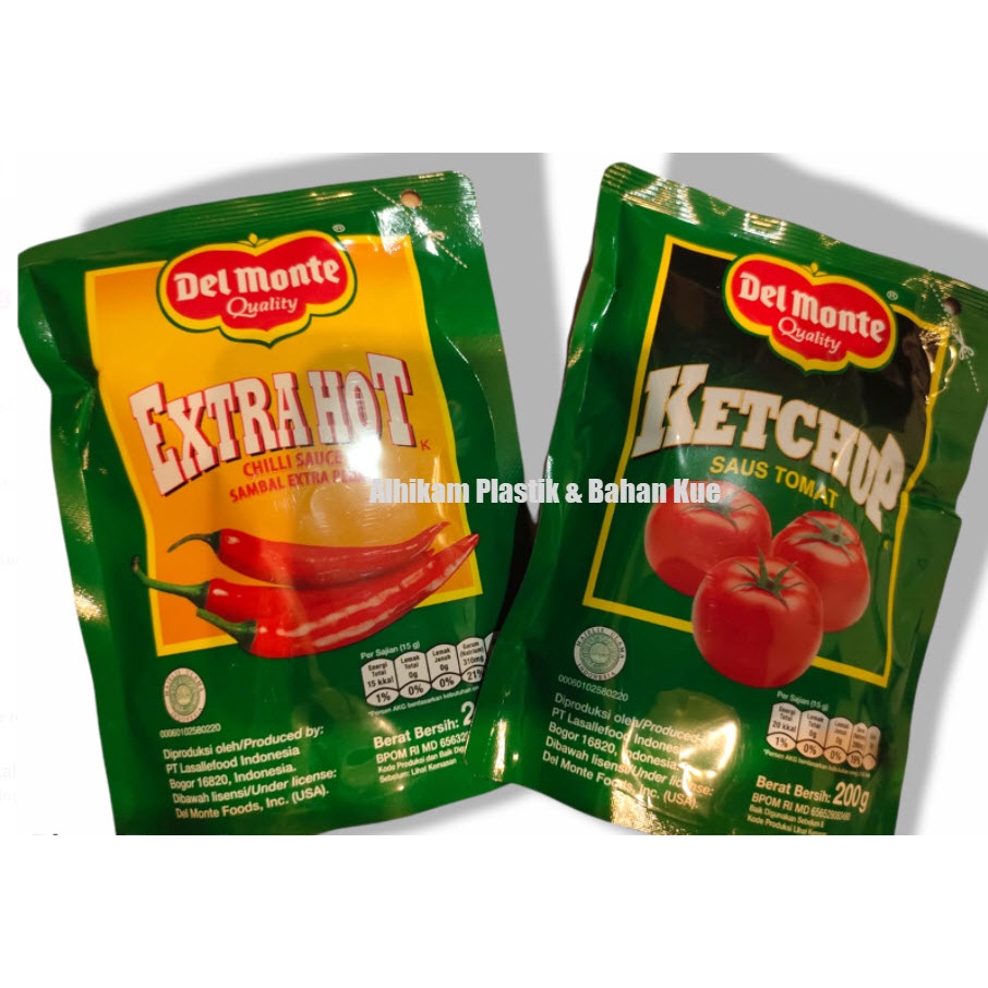 

DELMONTE SAUS TOMAT POUCH / DEL MONTE SAUS EXTRA HOT CHILLI 200gr