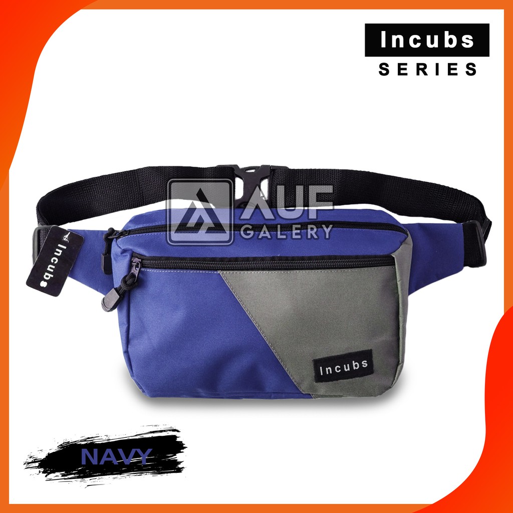 Tas Slempang Pria Wanita Incubs Jack Original Distro Kekinian | Tas Selempang Pinggang | Slingbag Pria Premium | Tas Selempang Cowok Murah | Waistbag Pria Keren | Tas Pria Murah | Tas Dada Pria