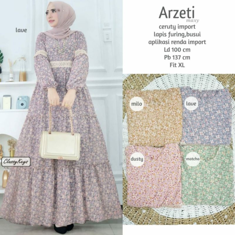 Arzeti Maxy Dress Ceruty by ClassyKeys
