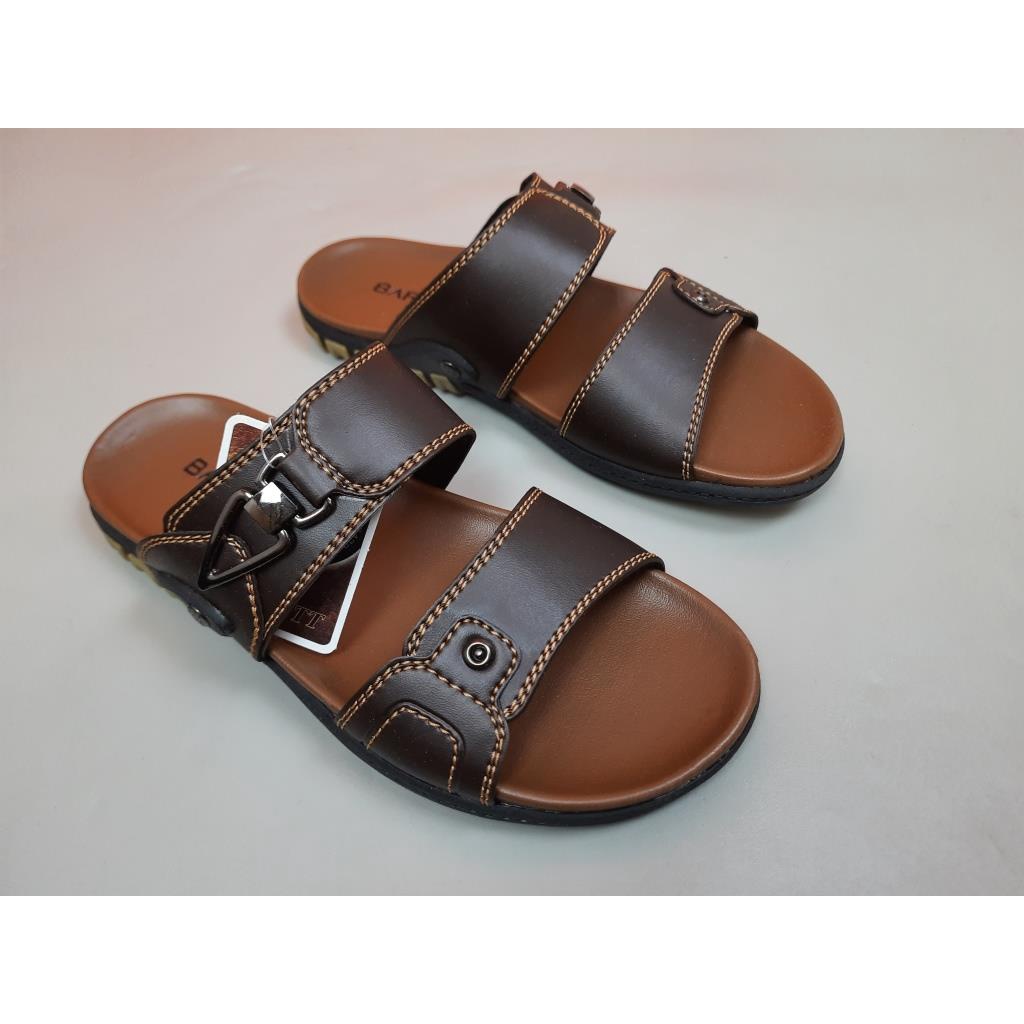 Sandal Slop Original Pria Barnet Reno Berkualitas-RENO 18 COKLAT