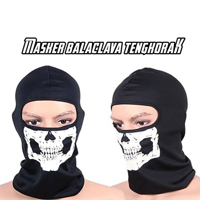 Masker balaclava tengkorak masker helm buff