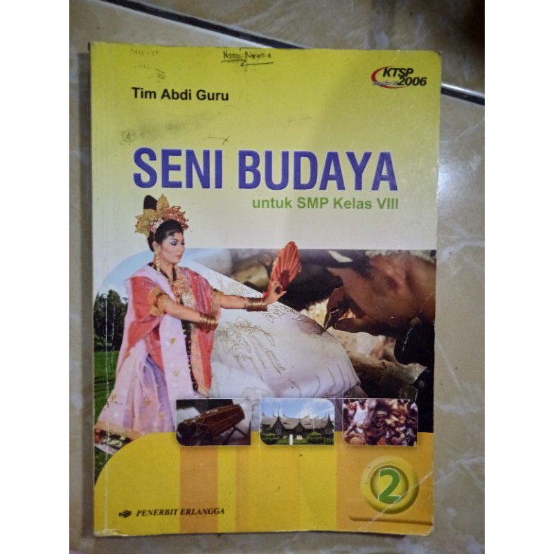 Buku Paket SENI BUDAYA SMP KELAS 8