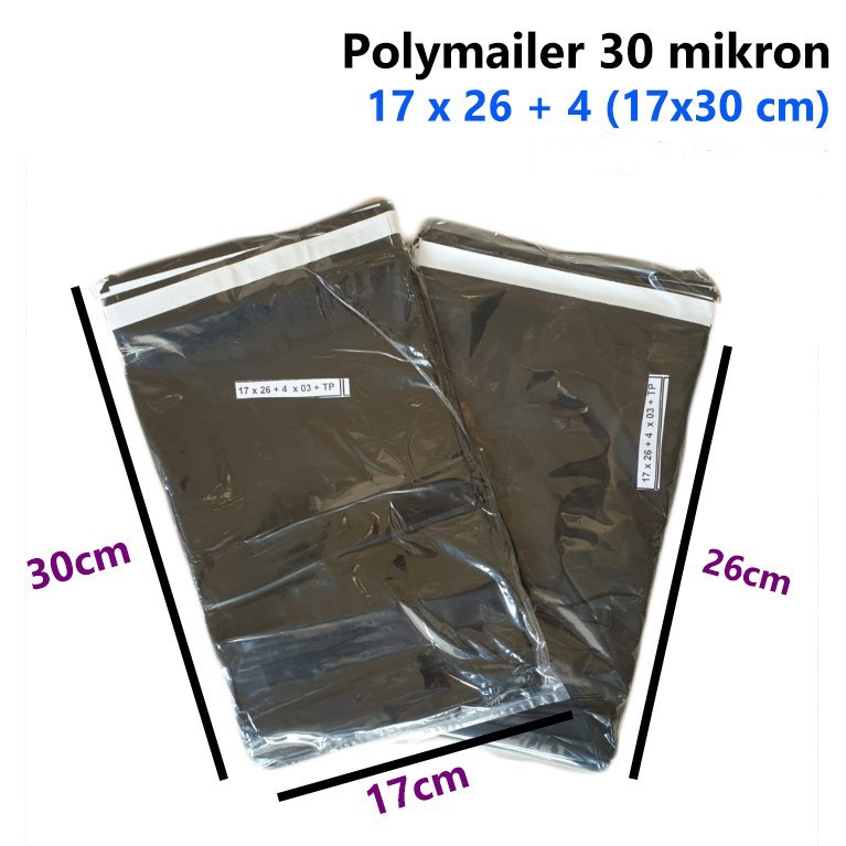 

harga per lembar Plastik lem polymailer hitam kantong plastic amplop packing