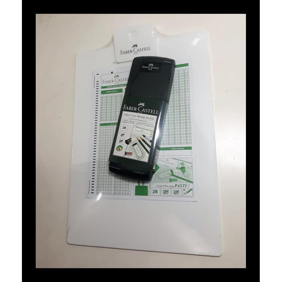 

BARU FABER CASTEL PENCIL UJIAN PAKET MANTAP ACRYLIC PAPAN UJIAN CLIPBOARD PAKET ALAT TULIS MURAH