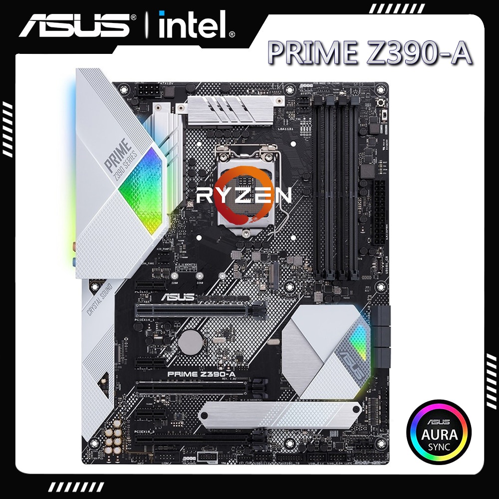 PREORDER ASUS PRIME Z390-A Motherboard LGA 1151 DDR4 Intel Z390 64GB PCI-E 3.0 USB3.1 ATX for 9th/8t