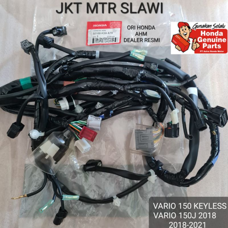 32100-k59-A70 sub harness, kabel body VARIO 150 KEYLESS, VARIO 150J 2018-2021 asli Honda ori honda ahm