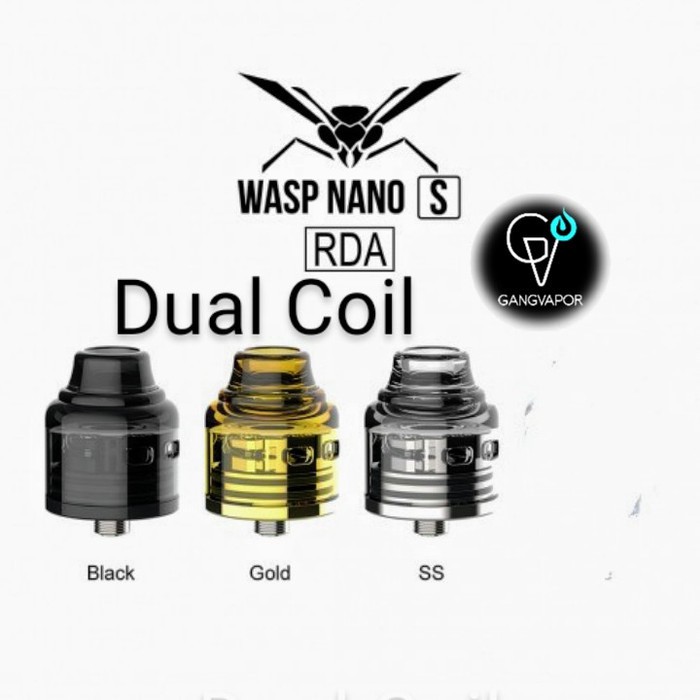 Authentic Wasp Nano S RDA 25MM Dual Coil by Oumier Vape