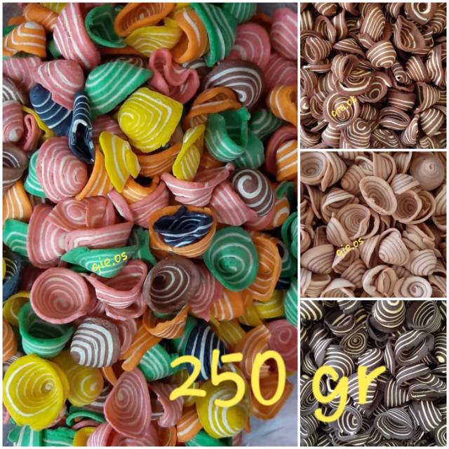 

Kuping gajah mini rainbow kuping gajah ori coklat 250 gr