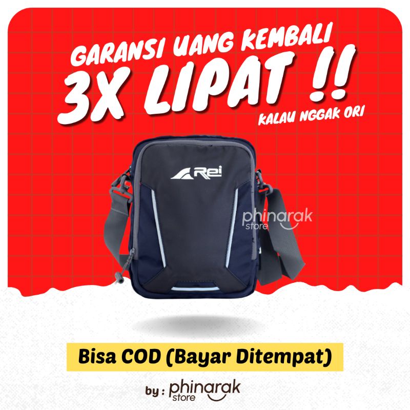 Tas Selempang Arei Rei Pria Tas Slempang Rei Kapuas Cowok Cowo Sling Bag Tas Pinggang Pria