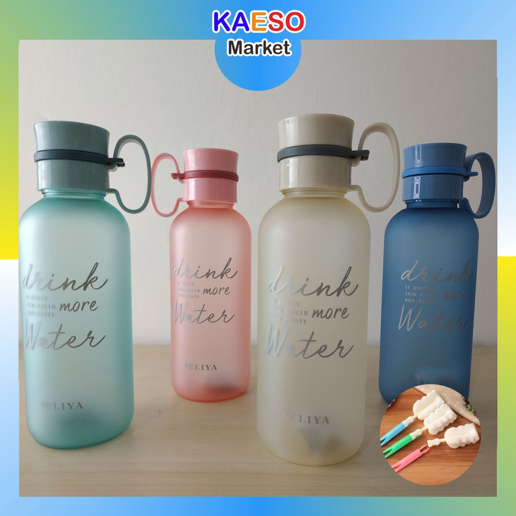 Ksm - Bd010 Botol Drink More Water Seliya Doff 650 Ml / Botol Minuman / Drinking Bottle