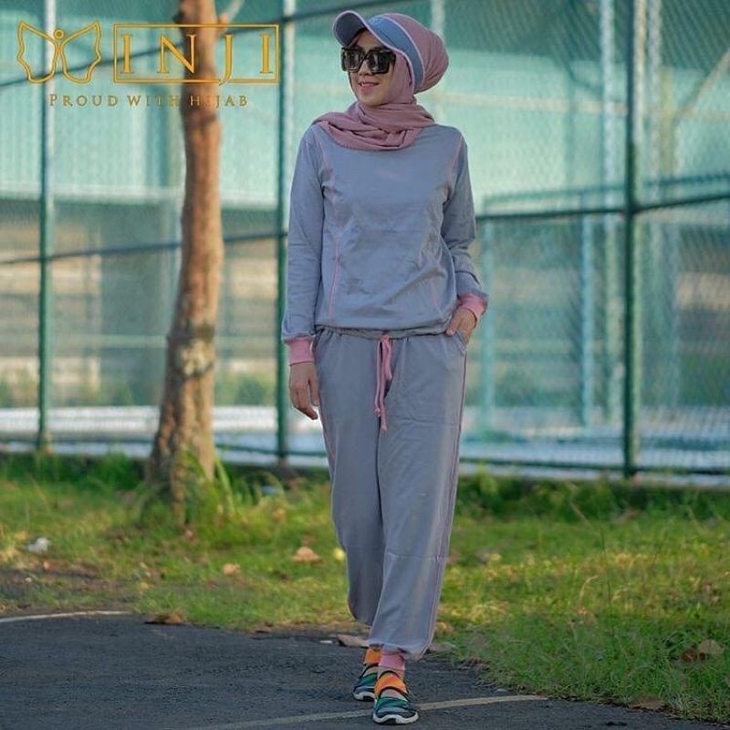 alika sporty set / baju set sporty / baju olah raga wanita / baju spory kekinian / baju murah