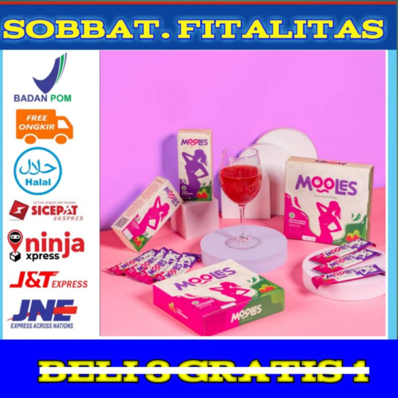mooles fiber- diet pelangsing isi 16 sachet
