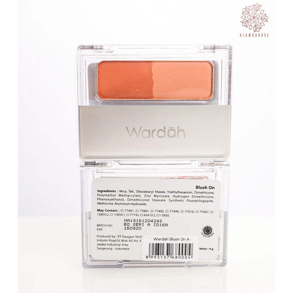 ❤️Glamouroseshop❤️ Wardah Blush On 4 gr