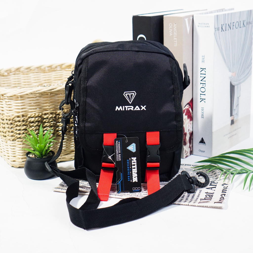 Tas Selempang Mitrax Cuatro 2 dengan Bahan Nylon! Tas Slempang Pria dan Wanita yang Keren!