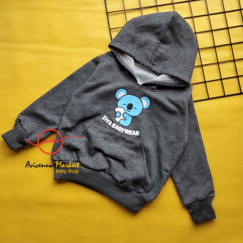 jaket mantel bayi fleece karakter 3-18 bulan