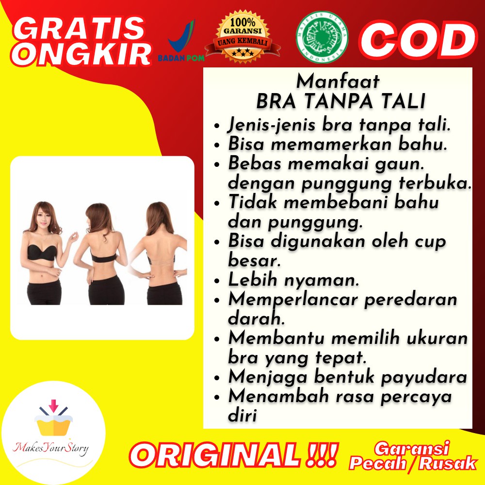 BRA TANPA TALI WANITA SEAMLESS BRA INVISIBLE BRA BH TANPA TALI BRA MURAH