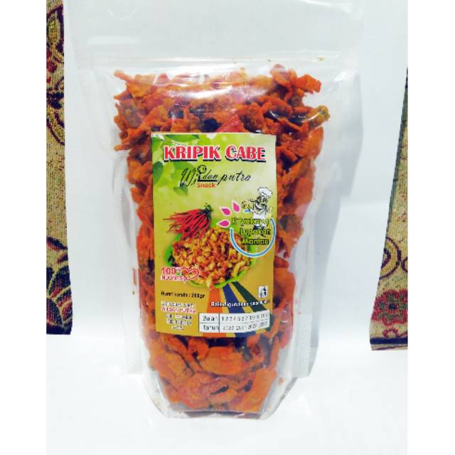 

Kripik cabe merah nikmatnya keterlaluan.....