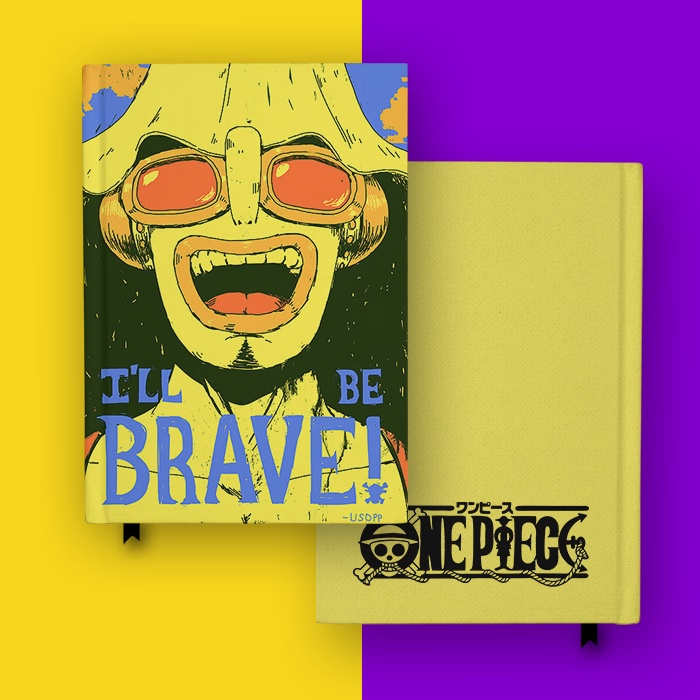 

Notebook Brave Usopp One Piece Anime Cosplay Buku Tulis Hardcover Jurnal Diary Custom