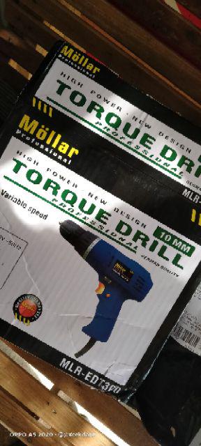 Bor Listrik Obeng Torque Mollar Mlr-edt300 19 Torsi Keyless Chuck